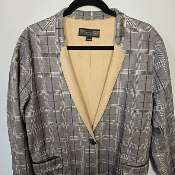 BlankNYC Anthroplogie Renegade Faux Suede Longline Blazer, Size M - Picture 2 of 10